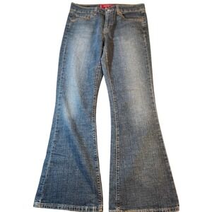Vintage Y2K Levis 519 Jeans Womens 9 Low Flare Blue Denim Stretch Low Rise